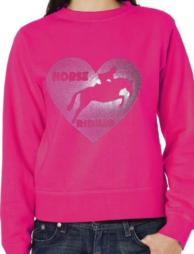 Love Horse Riding Sweatshirt Unisex